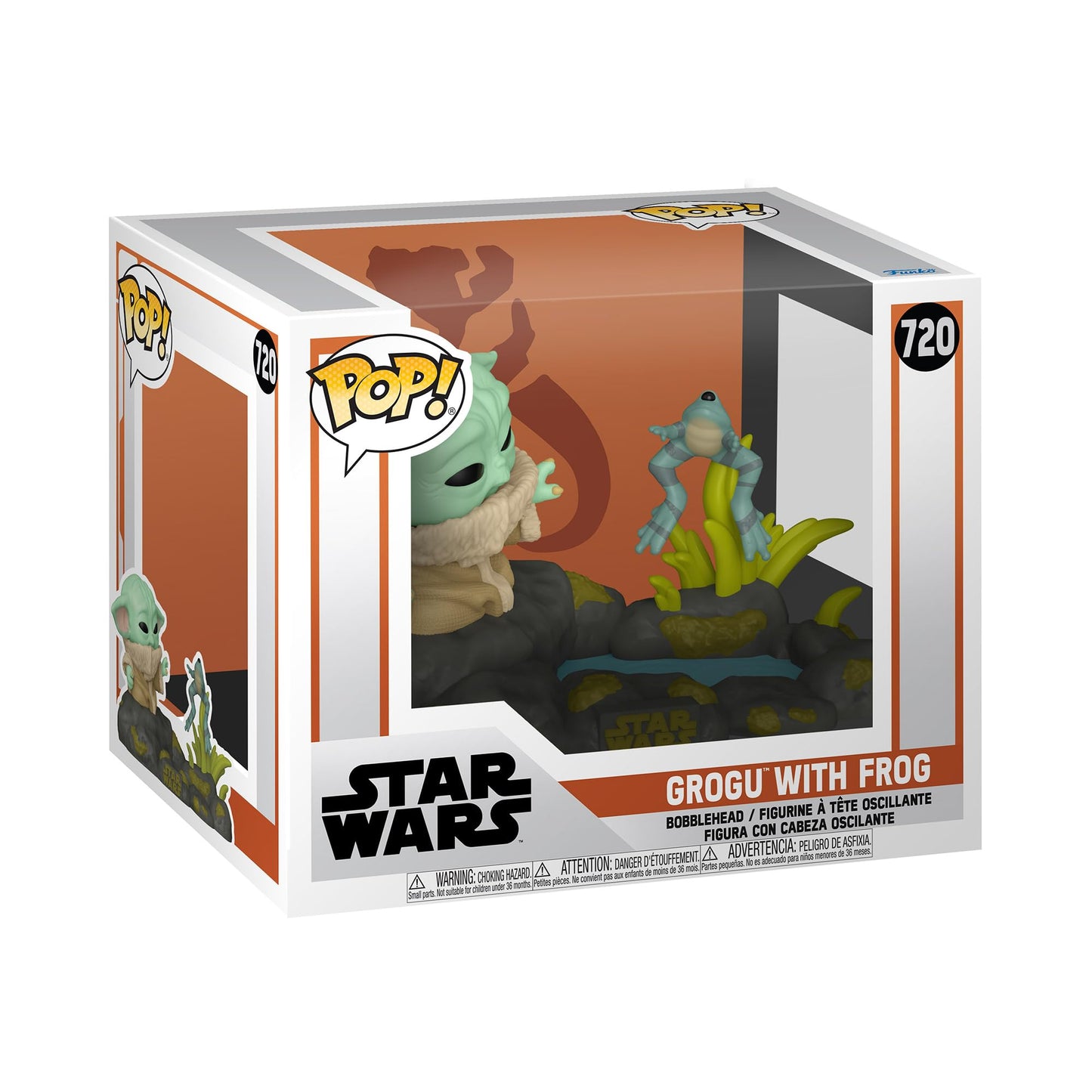 Funko POP! Deluxe: Star Wars: The Mandalorian - Din Grogu with Frog