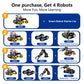 Robotics for Kids Ages 12-16, ACEBOTT 4 in 1 Smart Robot Arm with 5DOF + Tank Car, STEM Toys Coding Kit Compatible with Arduino & Scratch, App