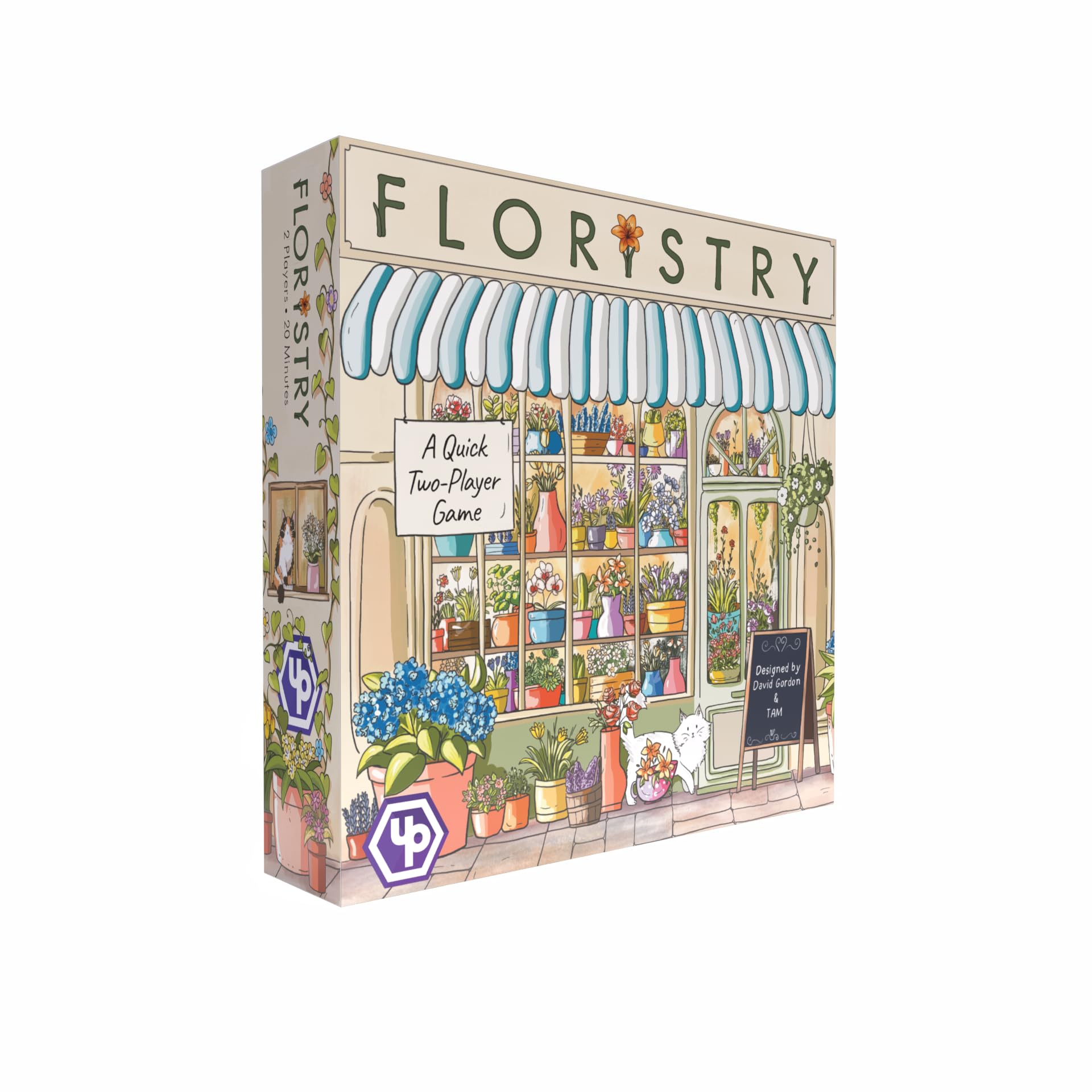UP Games Floristry Board Game - Competitive Flower Auction & Storefront Design! Fun & Creative Strategy Game for Family, Kids & Adults, Ages 12+, 2