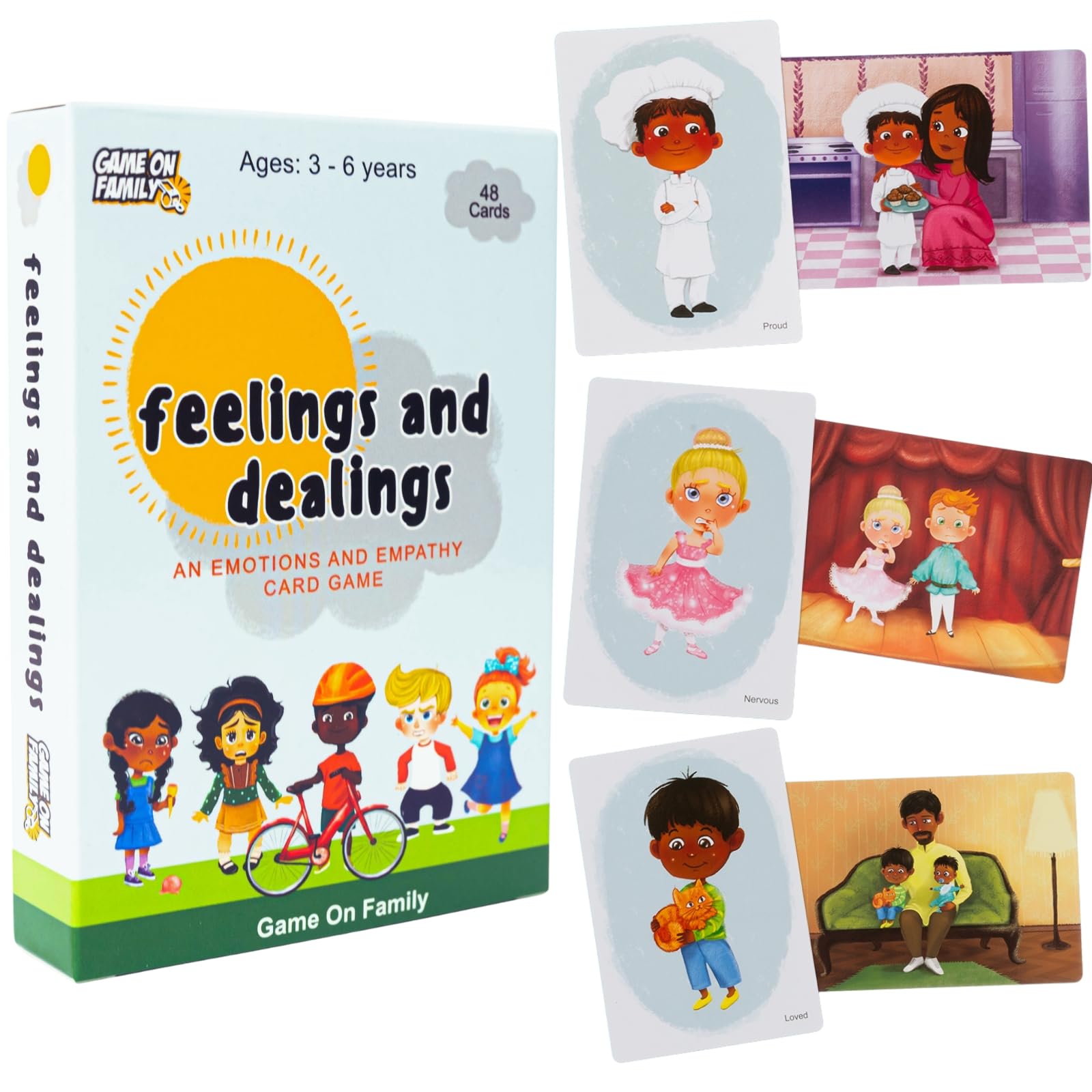 Feelings and Dealings: an Emotions and Empathy Card Game | Emotional Intelligence for Kids Ages 3-7 | SEL Activities | Educational Counseling Tool