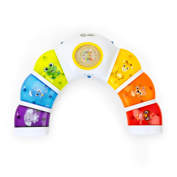 Baby Einstein Glow & Discover Light Bar Musical Toy, Activity Station, Sitting Up and Tummy Time Toy, Color and Animal Learning Toy, Infant Ages 3