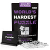 World's Hardest Puzzle ® - Clear Impossible Puzzle for Adults - Funny, Difficult, & Challenging - Hard Acrylic w/False Edges & Corners - Free Mat +