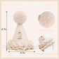WAHAWU Lace 2nd Birthday Hat - Two Sweet Birthday Decorations,Lace Flower Princess Party Crown,Beige Cone Hat for Cake Smash,Second Floral Party
