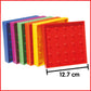 edxeducation Double-Sided Geoboards, Set of 6 with Rubber Bands