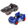 NKOK Sonic Transformed All-Stars Racing Pull Back Action: Shadow and Sonic Hedgehog, Two Vehicles, Video Game Legends, No Batteries Required, Pull