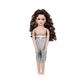 Kinnex Collections by Amanda 16" DIY Custom Dress Up Porcelain Doll's Body with Leg & Full Chest (KB16701)