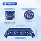 41 PCS 17th Birthday Decorations for Boys Girls Disposable Blue Sliver 17 Year Old Tableware Happy 17th Birthday Dessert Plates Napkins Tablecloth Set