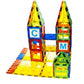 Mag Genius Magnet Tiles - Clear Magnetic 3D Building Blocks - Educational Toys, Games, Activities, Puzzles - Creativity, Motor Skills, Learning Shapes