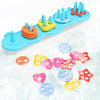 Baby Bath Toys, Mold Free Silcone Shape Sorting & Stacking Bath Toy Set with 20 Textured Floating Pieces, No Hole Design, Silicone Color & Shape