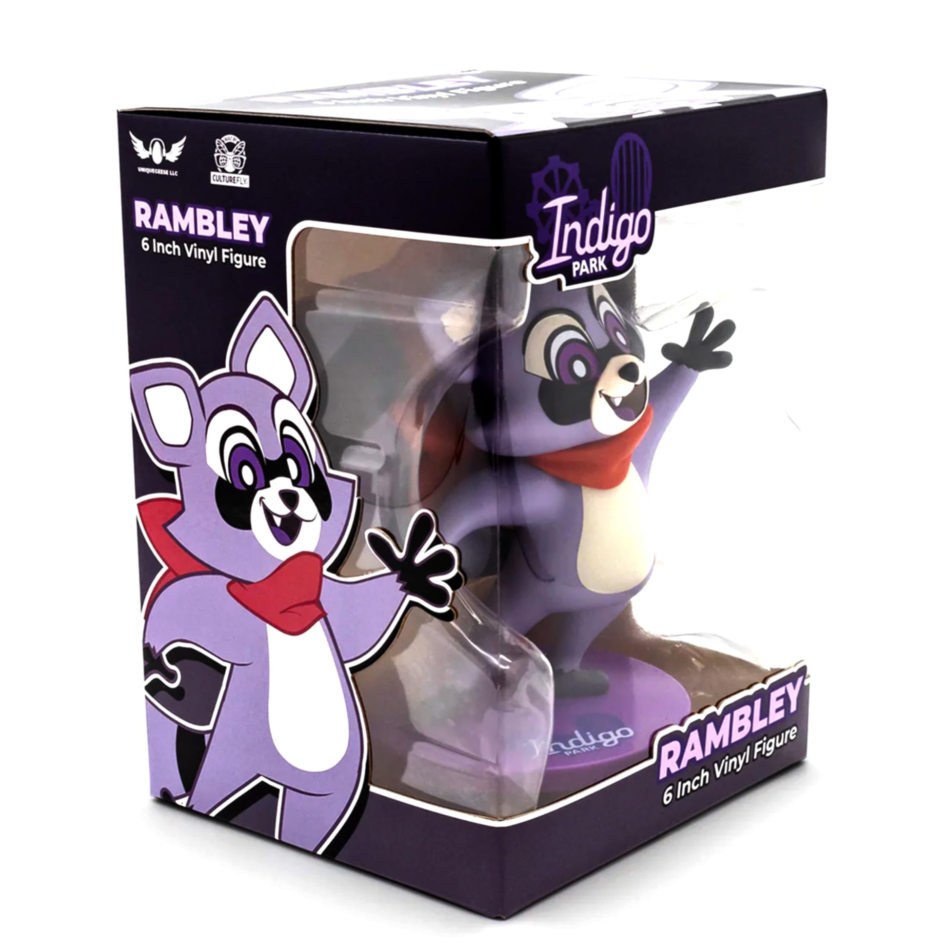 Culture Fly Indigo Park - Rambley The Raccoon 6" Vinyl Figure
