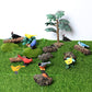 Morofme Mini Bird Figurine Birds Cake Topper 7pcs Miniature Birds Animal Figure Robin Cardinal Figurines Oriole Bird Cake Decorations for Birthday