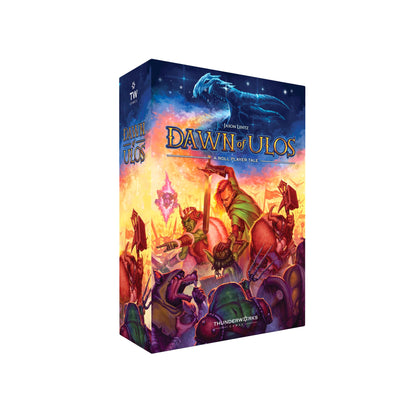 Dawn of Ulos Board Game | Manipulate The Mortal Relams | Stock Market Style Economy Manipulation Strategy Tile Placement Game with Miniatures | Ages