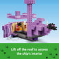 LEGO Minecraft The Ender Dragon and End Ship Building Set, Video Game Toy with 2 Minecraft Minifigures, Dragon Toy Action Playset for Kids, Birthday