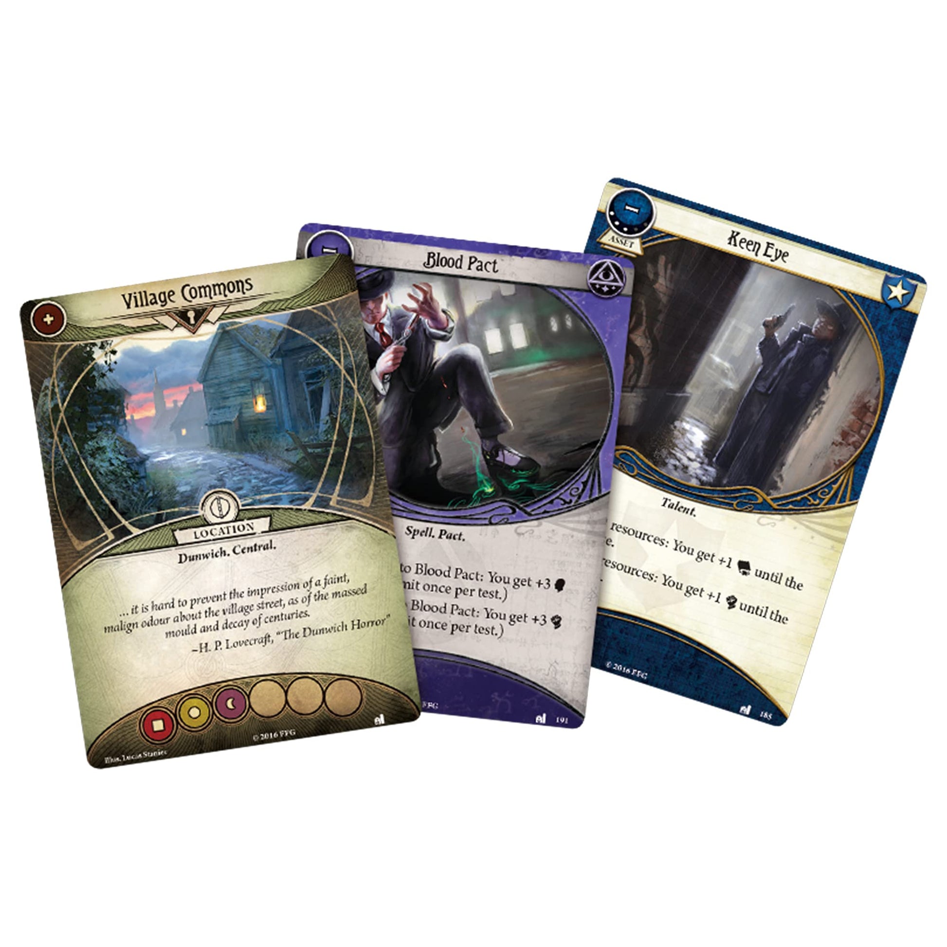 Fantasy Flight Games Arkham Horror The Card Game Blood on the Altar MYTHOS PACK - Unearth the Secrets of Dunwich! Cooperative Living Card Game, Ages