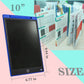 AOTDOO 10-inch LCD Writing Tablet, Drawing Board, Office and Study Supplies, Black, 2 Pack