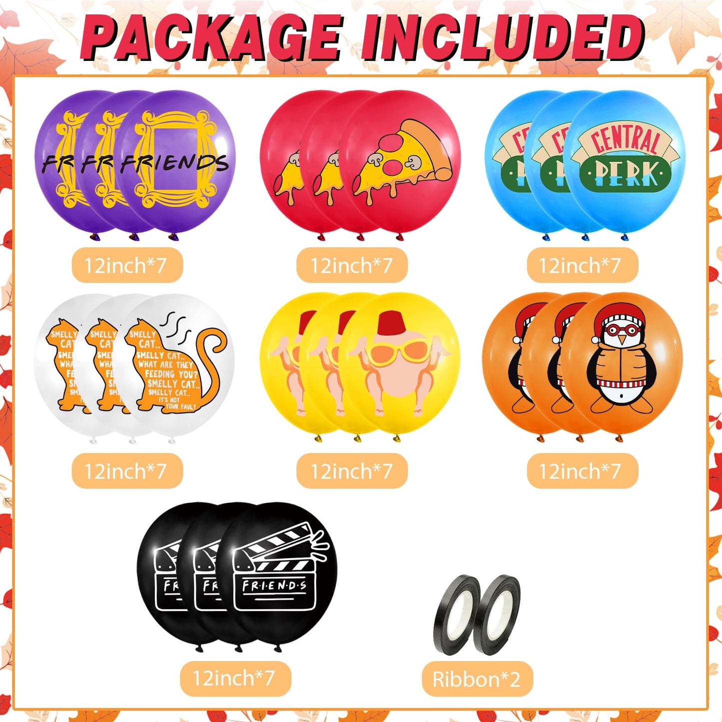 49Pcs Friends Themed Party Decorations Balloons Friends Party Decorations Friends TV Show Decorations Friends Bachelorette Party Decor Friends Party