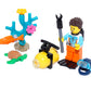 LEGO CITY Minifigure - Deep Sea Scuba Diver (with Turtle, Fish, and Sea Plant)