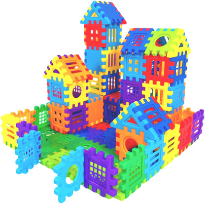 KUTOI Building Blocks - 100-piece Kids Builders Blocks Set with Storage Bag - Interlocking Building Blocks for Toddlers and Kids - Fun and Educational