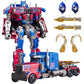 QCCX Car Robot Toys, Deformation Toy Cars, Action Figure with Two Extra Interchangeable Head - Part of Alloy