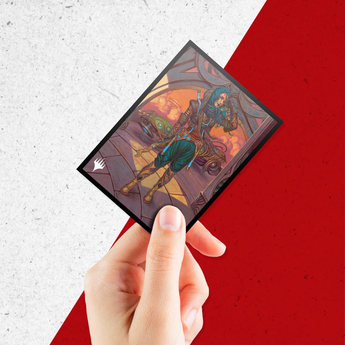 Ultra PRO - Aetherdrift Sita Varma, Masked Racer 100ct Deck Protector® Sleeves for Magic: The Gathering, Sports Cards, MTG, D&D Cards, Sized to Fit