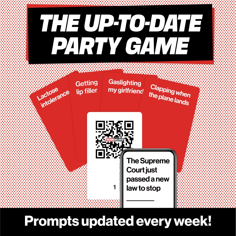 OFF TOPIC Scandalous Card Game for Adults - The Always Up-to-Date Adult Party Game - Hilarious Adult Game with Content Updated Weekly for Never-Ending