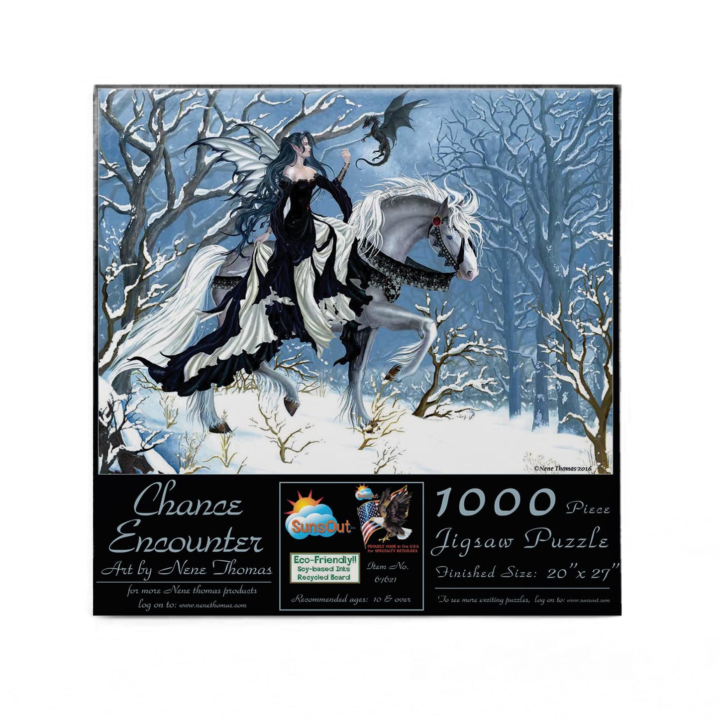 SUNSOUT INC - Chance Encounter - 1000 pc Jigsaw Puzzle by Artist: Nene Thomas - Finished Size 20" x 27" - MPN# 67621