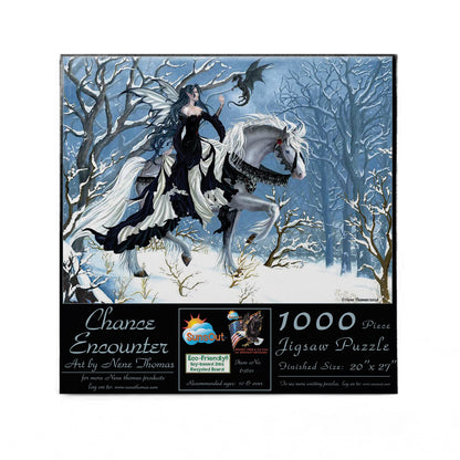 SUNSOUT INC - Chance Encounter - 1000 pc Jigsaw Puzzle by Artist: Nene Thomas - Finished Size 20" x 27" - MPN# 67621