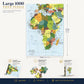 Map of Africa Puzzle for Adults | 1000 Piece Adult Jigsaw Puzzle | Africa Continent Puzzle | Vintage Political Jigsaw Puzzle with Poster
