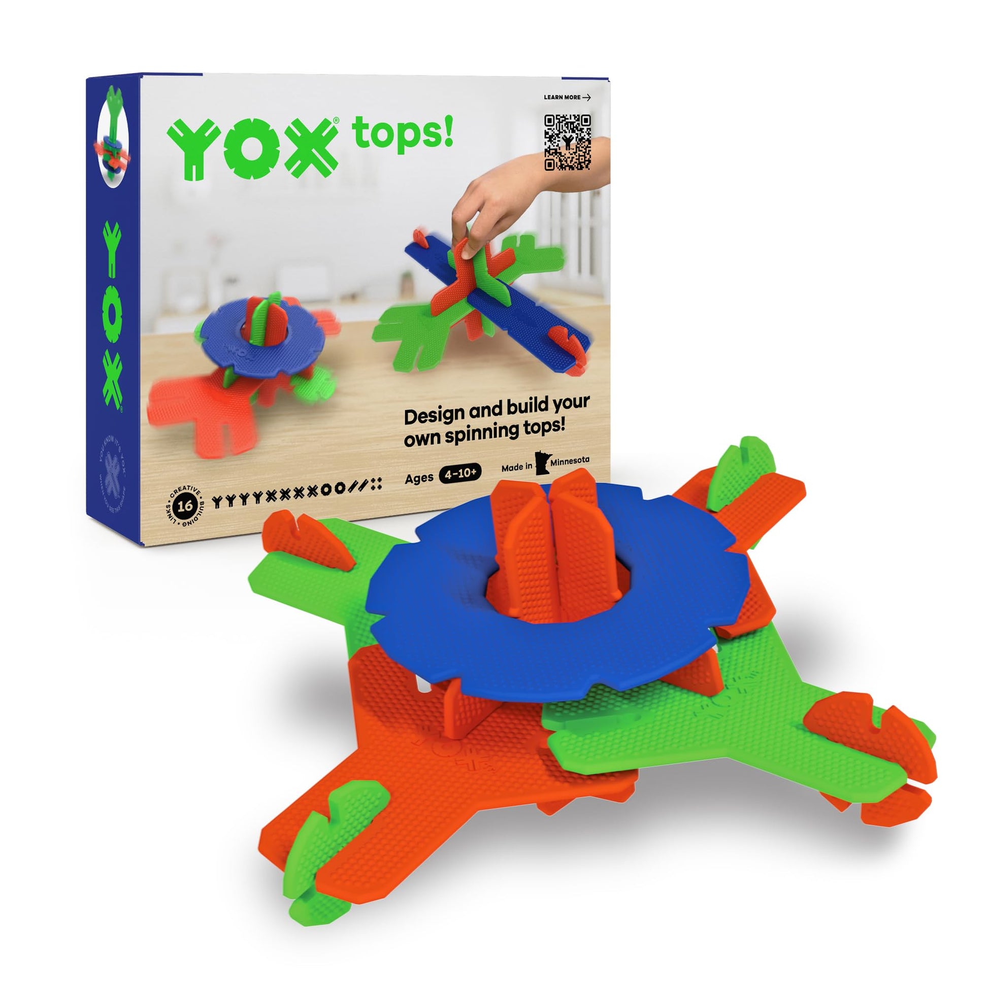 YOX Tops, Creative Educational Building & Construction STEM Toy Set for Kids, Learning Toys for Children Ages 4-10, Boys & Girls Fun Gift, Preschool