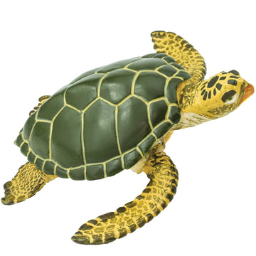 Safari Ltd. Green Sea Turtle Figurine - Detailed 3.58" Plastic Model Figure - Fun Educational Play Toy for Boys, Girls & Kids Ages 3+
