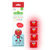 Glo Pals Water Sesame Street Activated Light-Up Sensory Bath Toy Reusable Cubes for Bathtime and Sensory Play, Elmo, Glows Red, Pack of 4