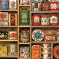 Cobble Hill 1000 Piece Puzzle - Vintage Tins - Sample Poster Included