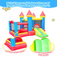 Doctor Dolphin Inflatable Bounce House, Toddle Bounce House with Slide, Inflatable Bouncy House with Blower, Bouncy Castle with Ball Shooting