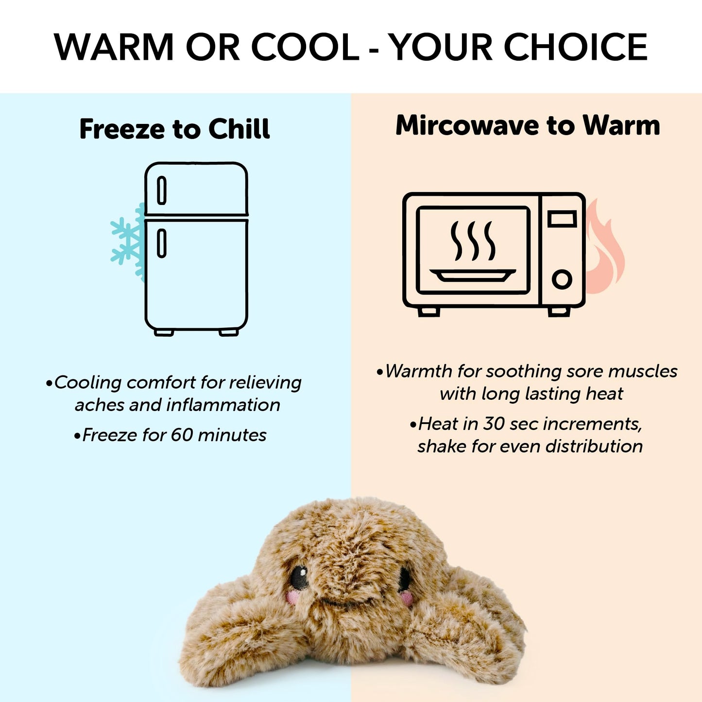 Warm Pals Baby Spider, Small 3x5 Microwavable Comfort, Heated Plushie for Warmth, Calming Anxiety, Relaxing Bedtime Snuggles and Cozy Toys for Kids