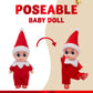 JOYIN Christmas 3PCS Tiny Elf Doll Christmas with 1 red,1 Green and 1 Pink elf Doll,Holiday Decoration Accessories Tiny Gift for Girls Boys Kids