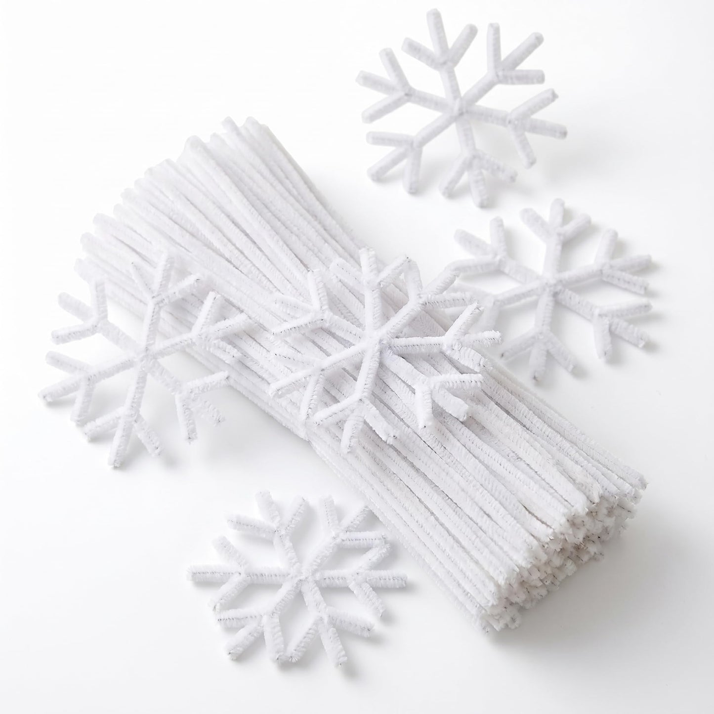 White Pipe Cleaners Chenille Stems 200 Pieces for DIY Art Craft Decorations Creative (0.24 x 12 Inch) 1