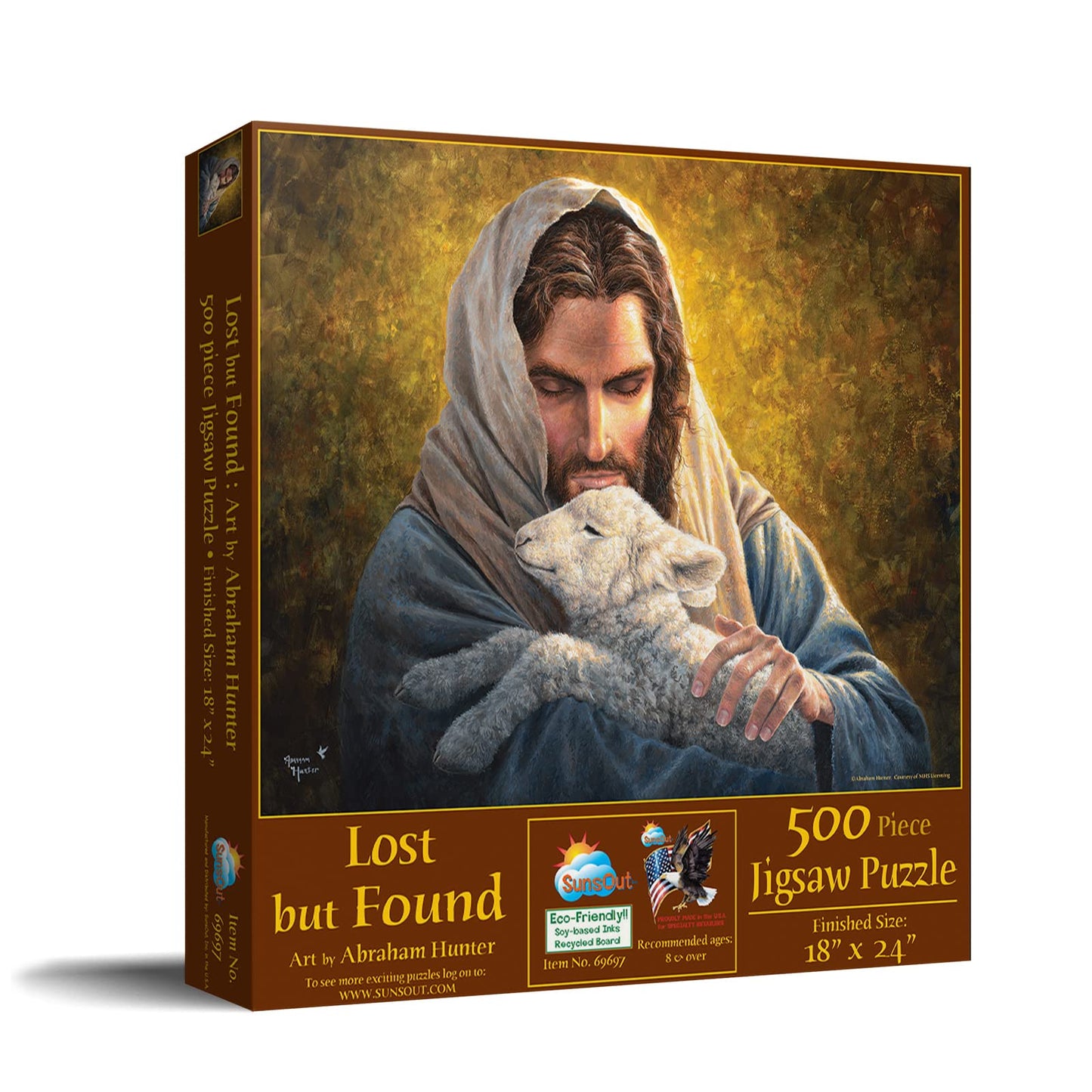 SUNSOUT INC - Lost but Found - 500 pc Jigsaw Puzzle by Artist: Abraham Hunter - Finished Size 18" x 24" - MPN# 69697
