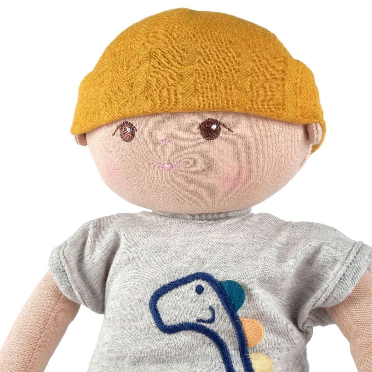 Tikiri Toys Bonikka Baby Kye Doll Organic 100% Cotton OE100 Certified (Gray)