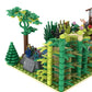 LANMANUO Garden Plants Building Bricks Set, 310PCS Flowers Bushes Trees Palm Leaves Vines Grass Accessories, Jungle Forest Park DIY Scene Blocks