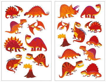 Peaceable Kingdom Scratch and Sniff Red Hot Dinos Cinnamon Scented Sticker Pack