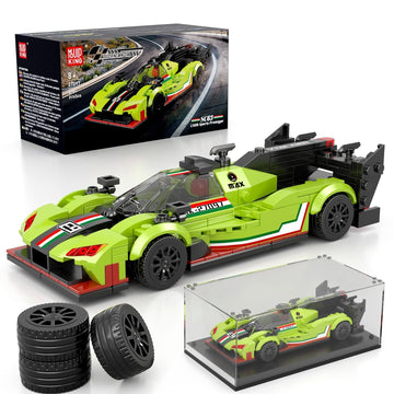 Mould King Super Sports Car Building Set with Display Case, 466 Pcs Model