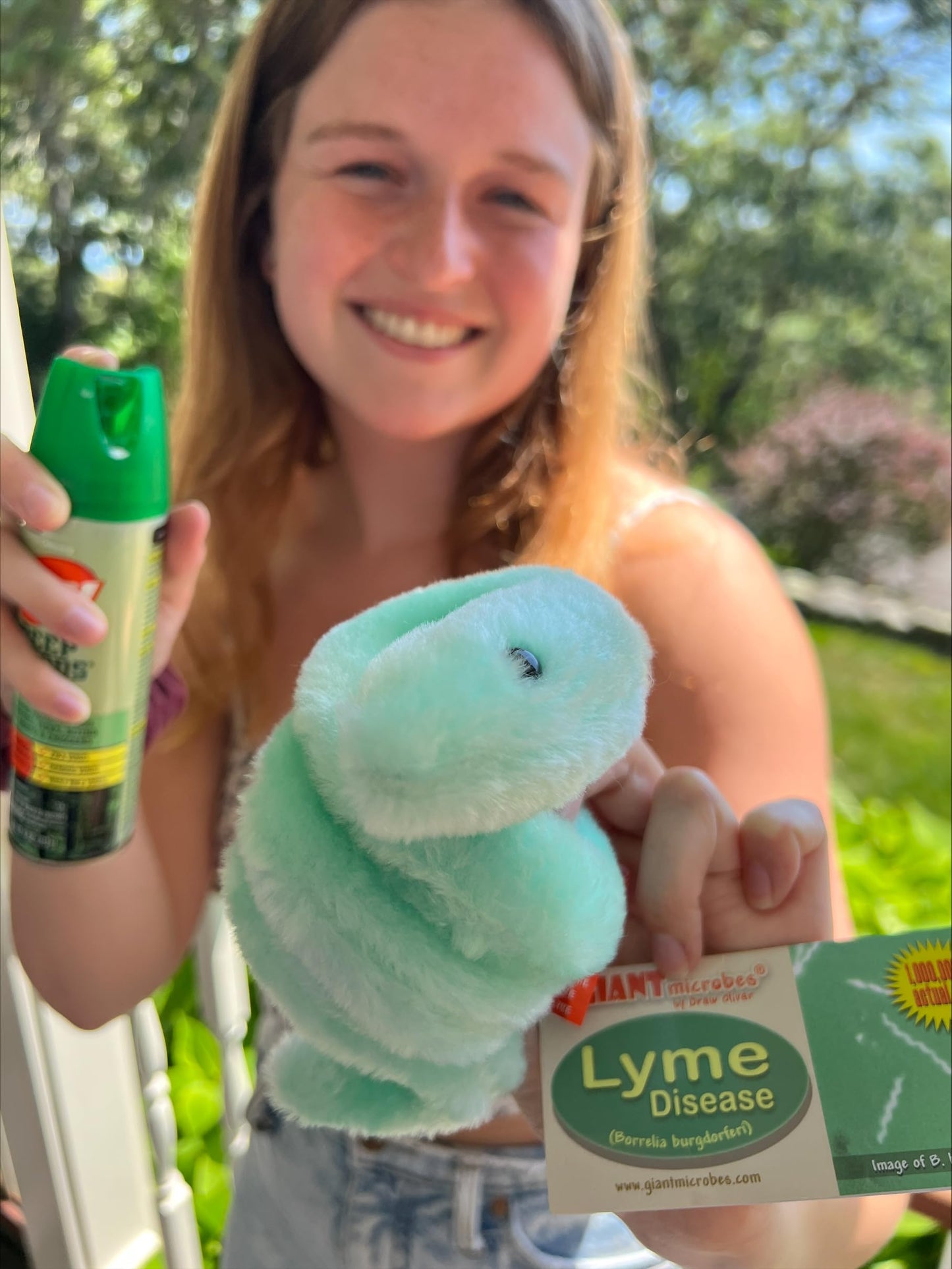 GIANTmicrobes Lyme Disease Plush - Learn About This Tick borne Disease with This Memorable Plush, Unique Gift for Patients, Scientists, Students
