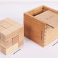 TOWO Large Wooden Soma Cube Puzzle, IQ Logic Brain Teaser Toy