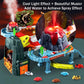 Juqic Children's Toy Car Ramp Track Dinosaur Spray Hills Adventure Railcar Slot Car Vehicle Race Play Set with 20 Mini Cars for Preschool Boys Puzzles