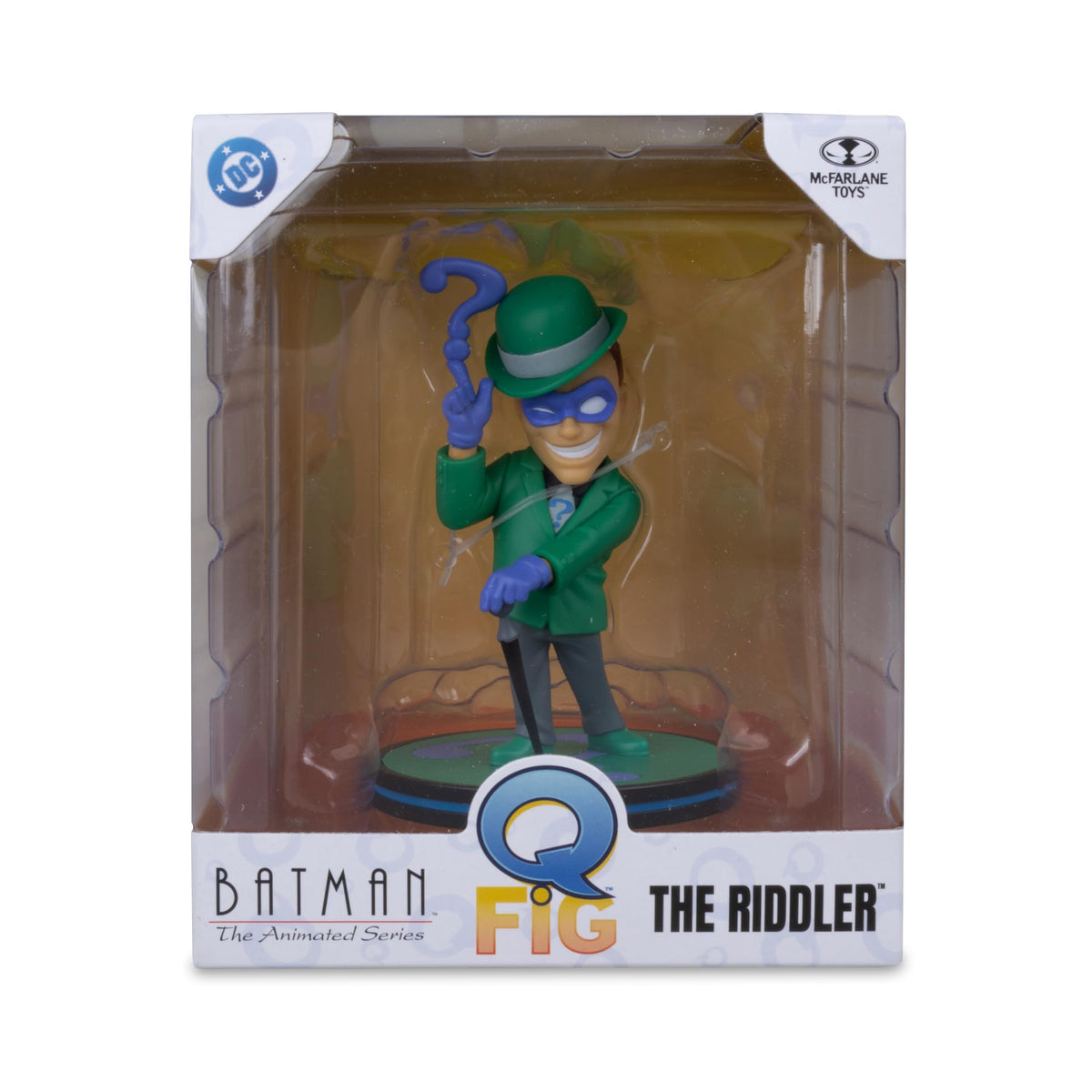 McFarlane Toys- QMx DC Riddler (Batman: The Animated Series) 5in Q-Fig Posed Figure