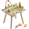 ROBUD Activity Table, 11-in-1 Montessori Learning Table with Bead Maze, Gears, Track, Shape Matching, Storage & More, Wooden Montessori Toys