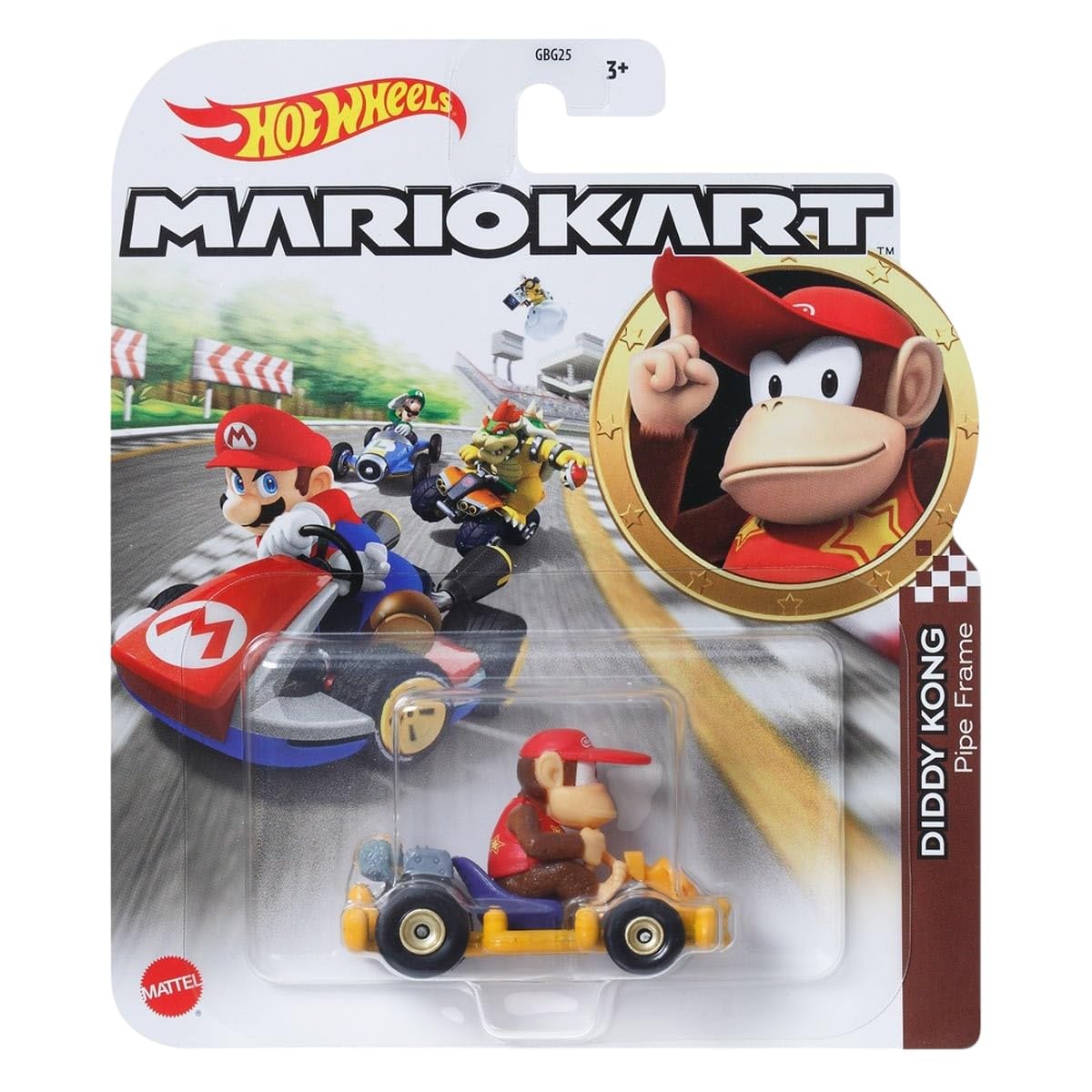Hot Wheels Mario Kart Die-Cast Character Cars Collection Bundle, 7 Pack, Nintendo Gaming Collectibles GBG25-957P