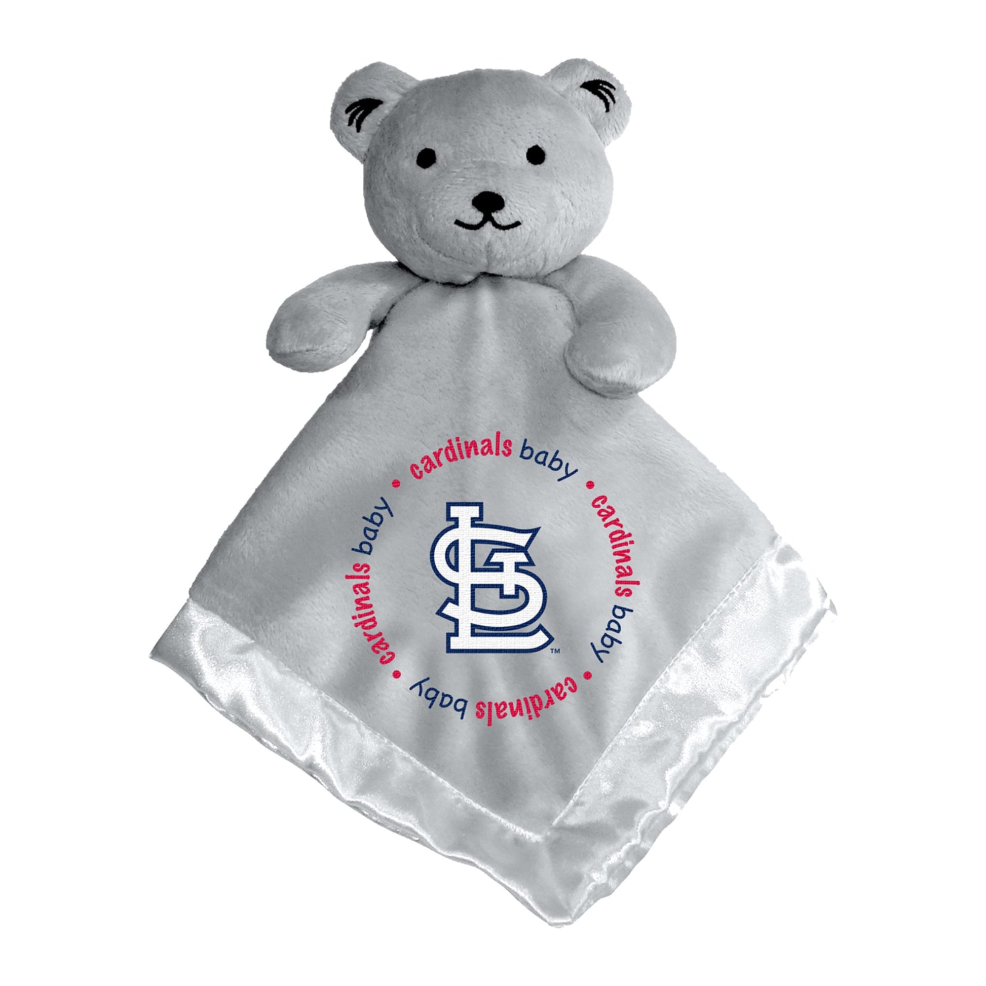 BabyFanatic Gray Security Bear - MLB St. Louis Cardinals - Officially Licensed Snuggle Buddy