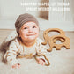 OSTTRPO 12-Pcs Baby Teether Toys,Wooden Teethers for Babies - Wooden Animal Toys, Teething Rings, Toddler Chew Toys?Baby Teething Rings and Wooden