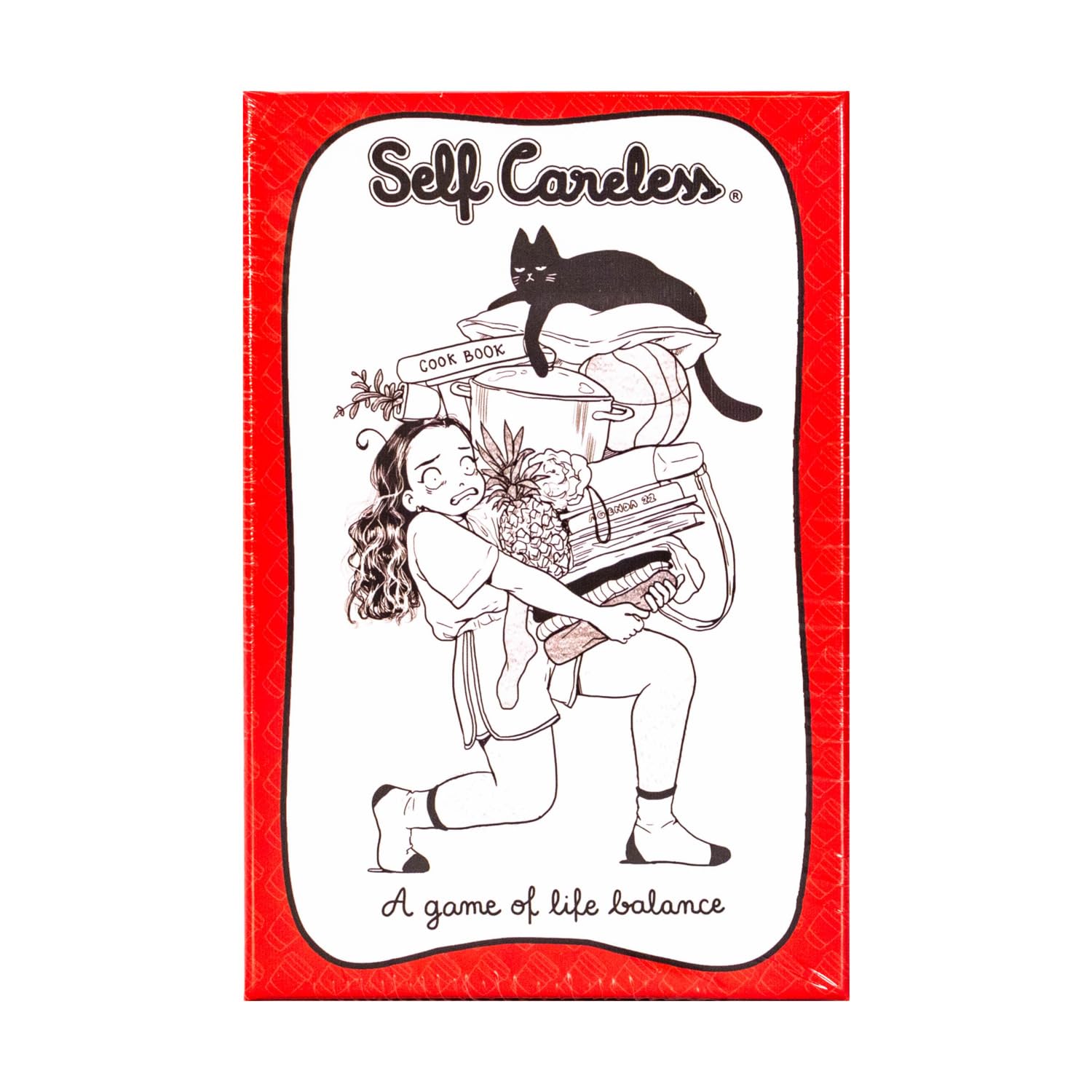 Jason Anarchy Games Self Careless Card Game - Relatable Humor - Cassandra Comics - 1 to 2 Players - Casual Card Game - Game of Life Balance